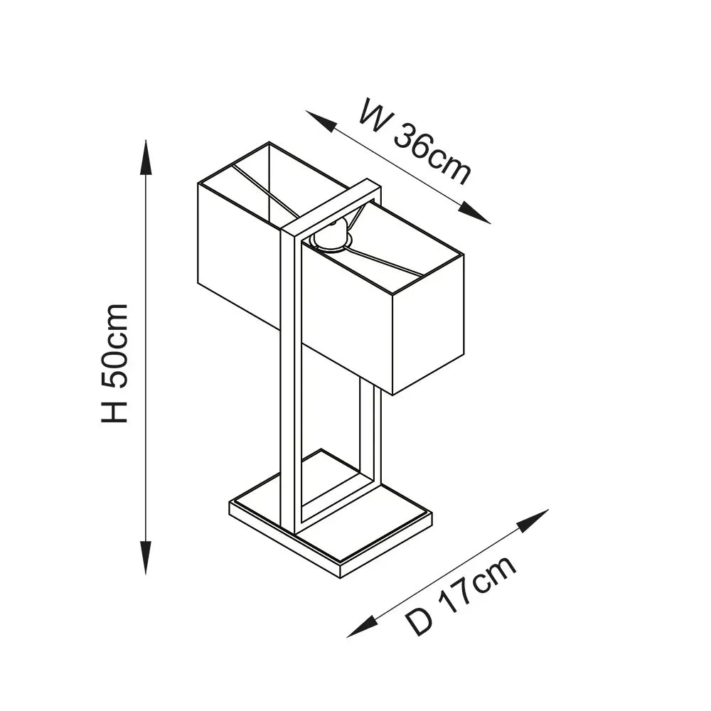 Rectangles Accent Table Lamp
