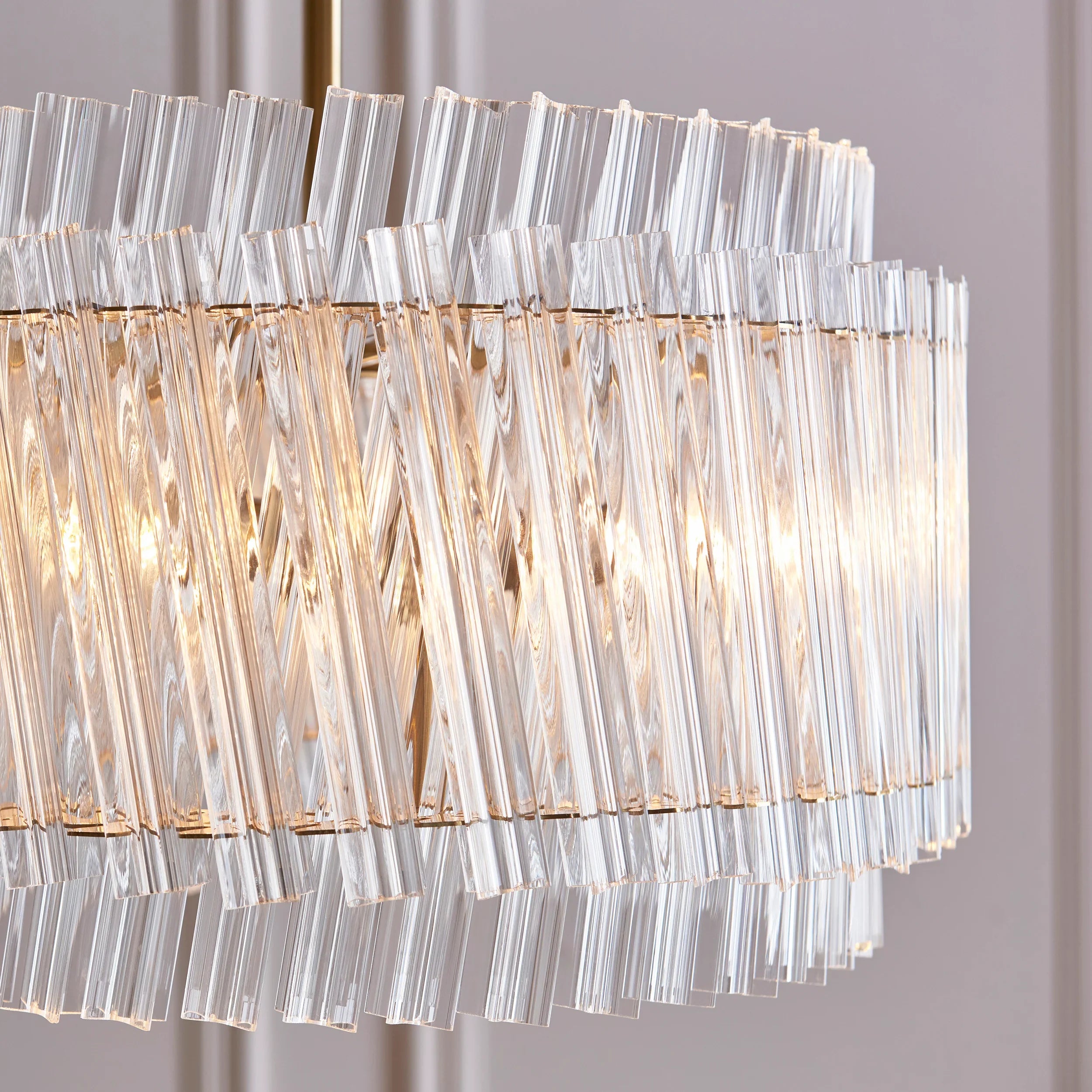 Artemis Trio Clear Glass Pendant Light