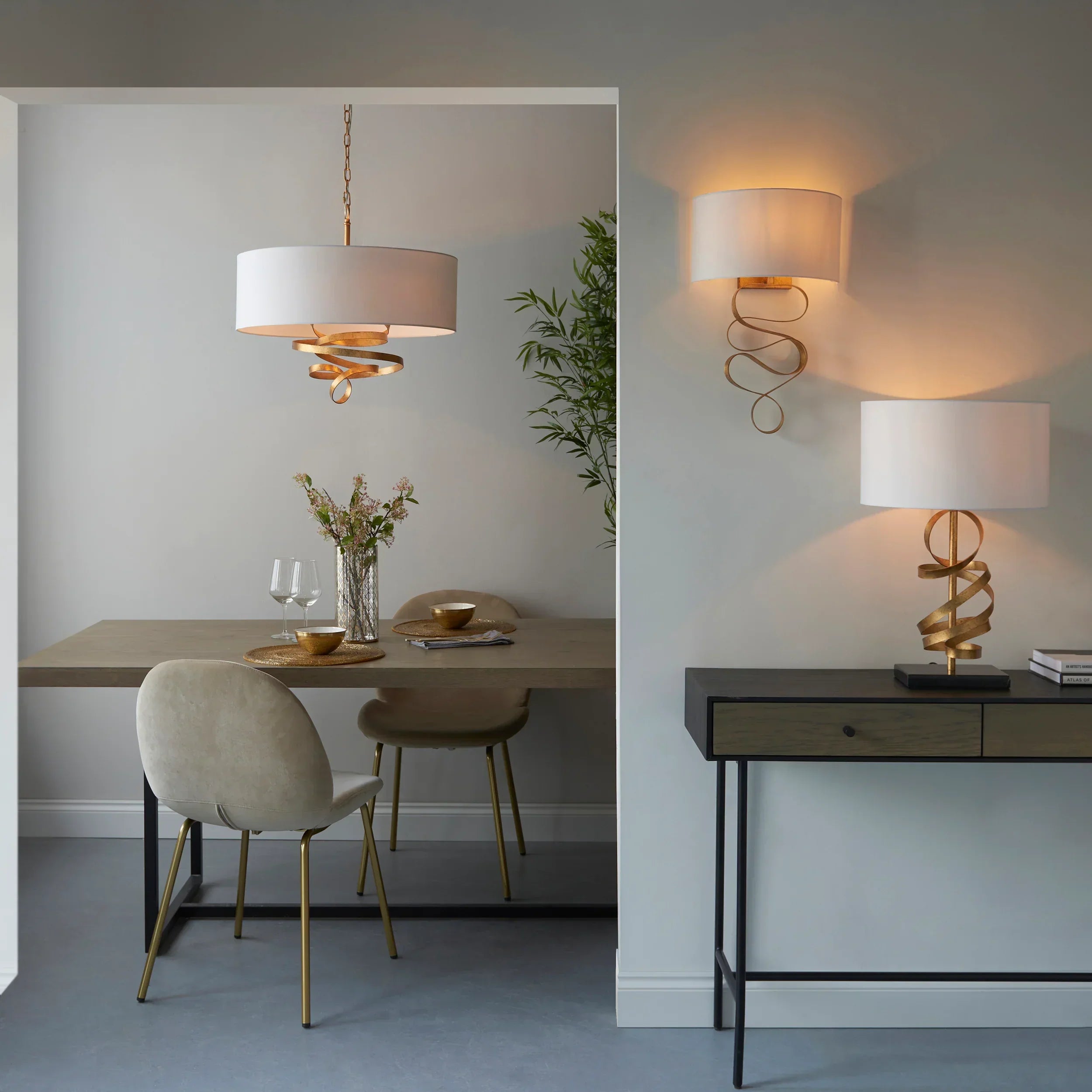 Aurora Ribbon Shade Wall Light