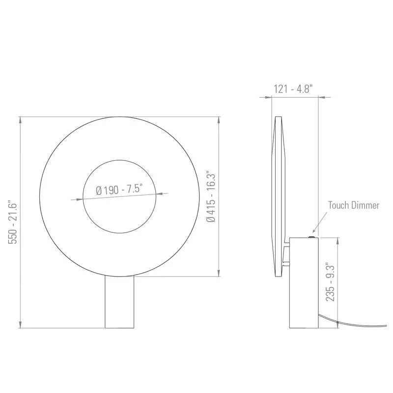 10 HEURES 10 Iris 40 Table Lamp | All Square Lighting
