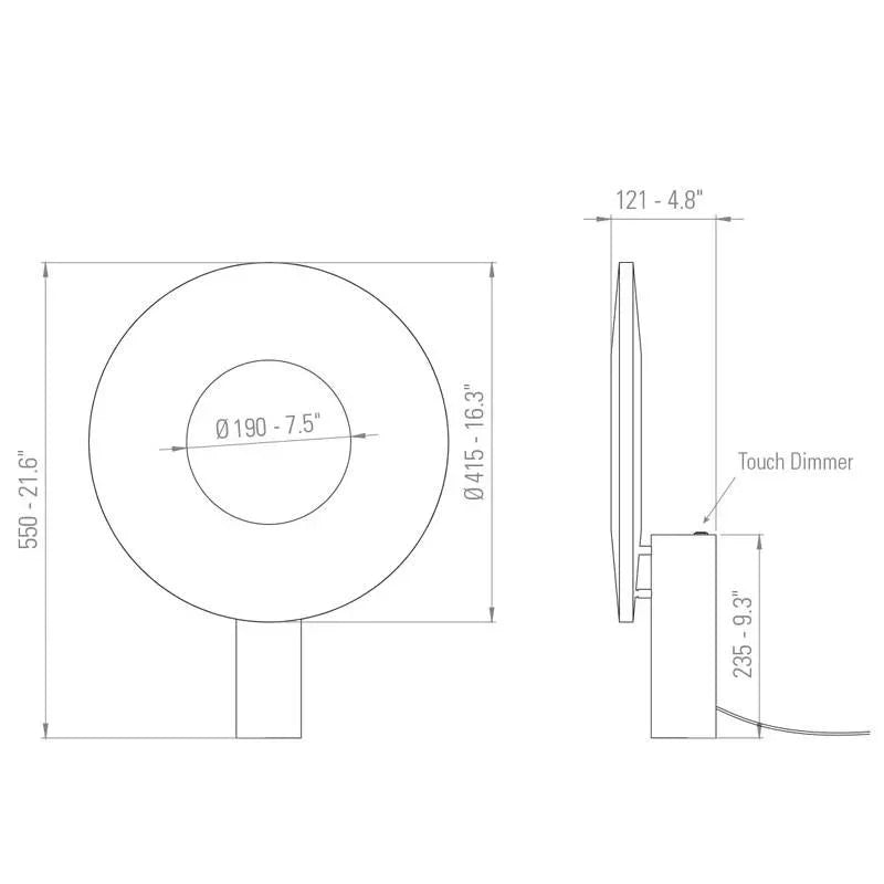 10 HEURES 10 Iris 40 Table Lamp | All Square Lighting