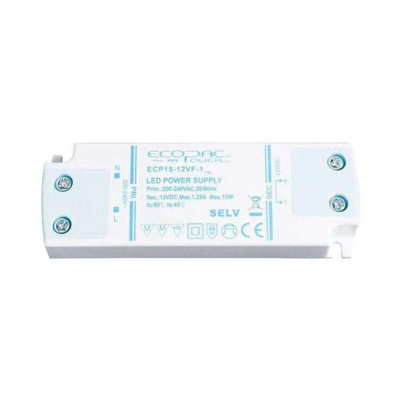 100% Light UK 15W 24V Non Dimmable IP20 LED Driver | All Square Lighting