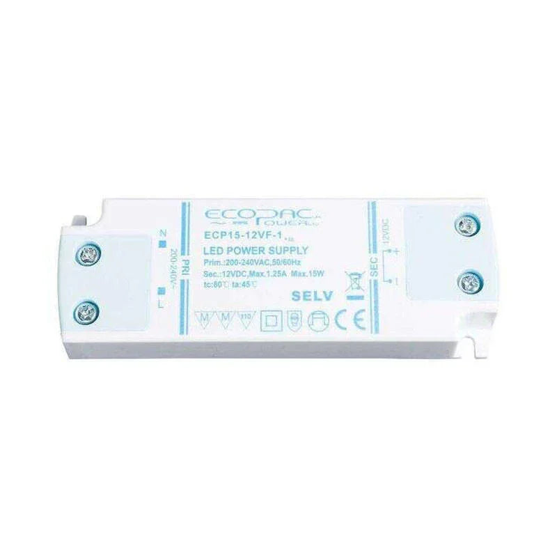 100% Light UK 15W 24V Non Dimmable IP20 LED Driver | All Square Lighting