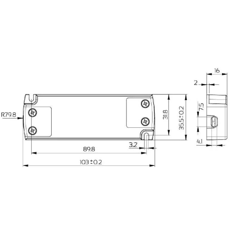 100% Light UK 15W 24V Non Dimmable IP20 LED Driver | All Square Lighting