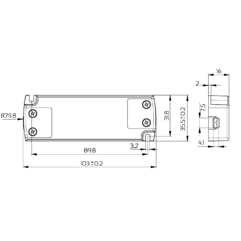 100% Light UK 15W 24V Non Dimmable IP20 LED Driver | All Square Lighting