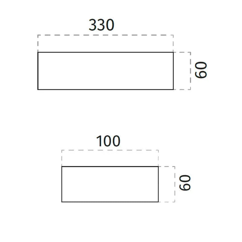 100% Light UK 2293 LED Wall Light | All Square Lighting