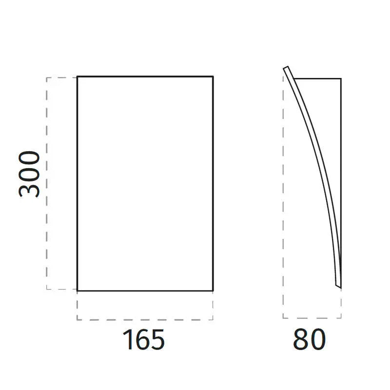 100% Light UK 2304B LED Wall Light | All Square Lighting