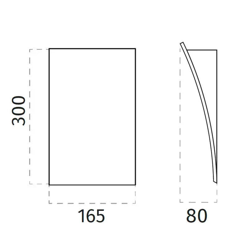 100% Light UK 2304B LED Wall Light | All Square Lighting