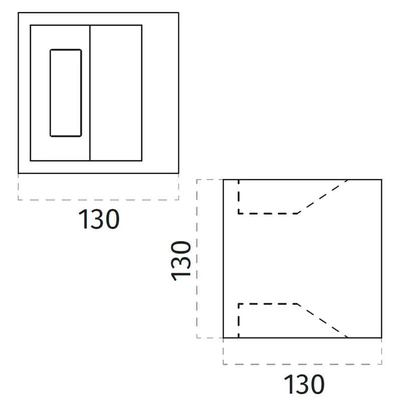 100% Light UK 2336B LED Wall Light | All Square Lighting