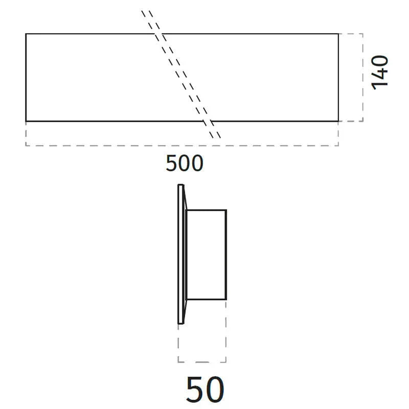 100% Light UK 2421B LED Wall Light | All Square Lighting