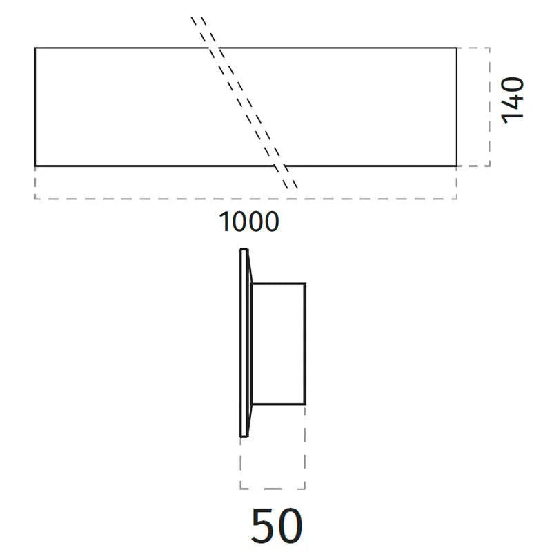100% Light UK 2421D LED Wall Light | All Square Lighting