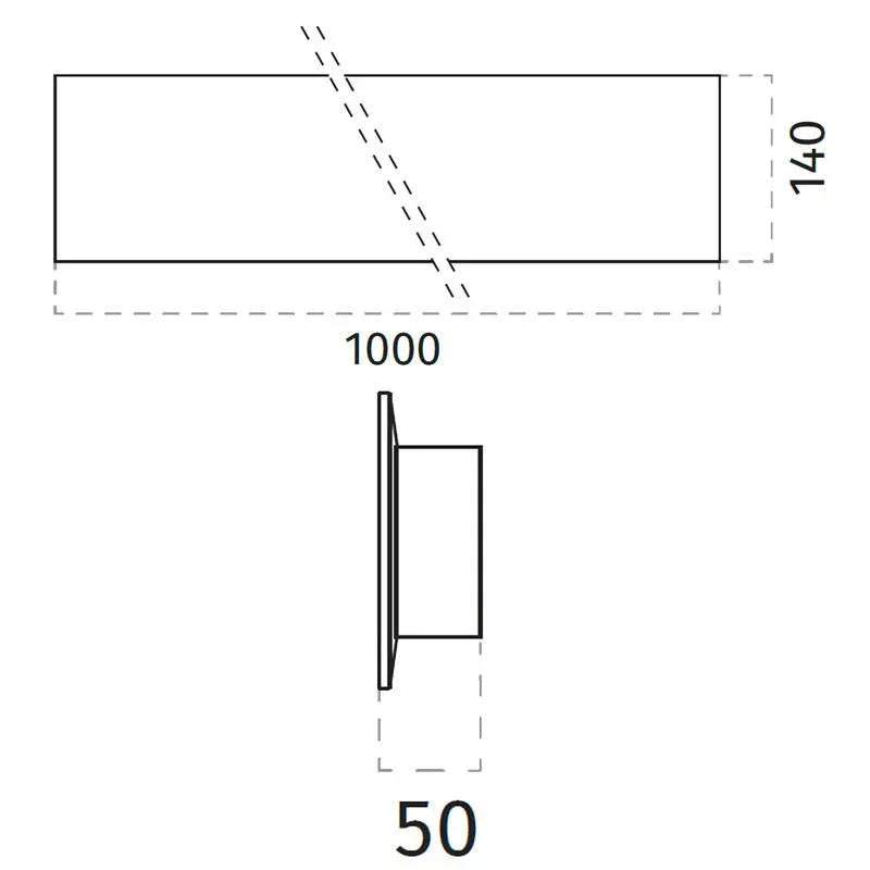 100% Light UK 2421D LED Wall Light | All Square Lighting