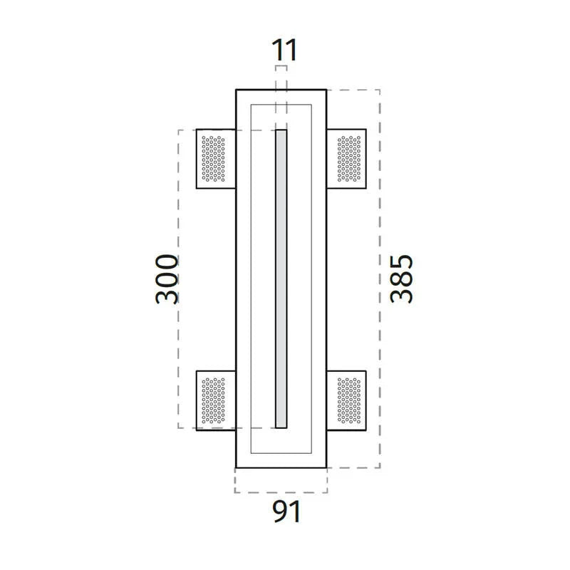 100% Light UK 4100G Floor Washer | All Square Lighting