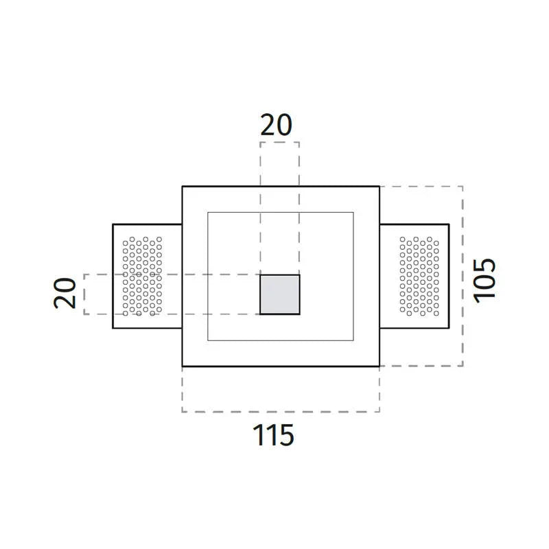 100% Light UK 4202 Floor Washer | All Square Lighting