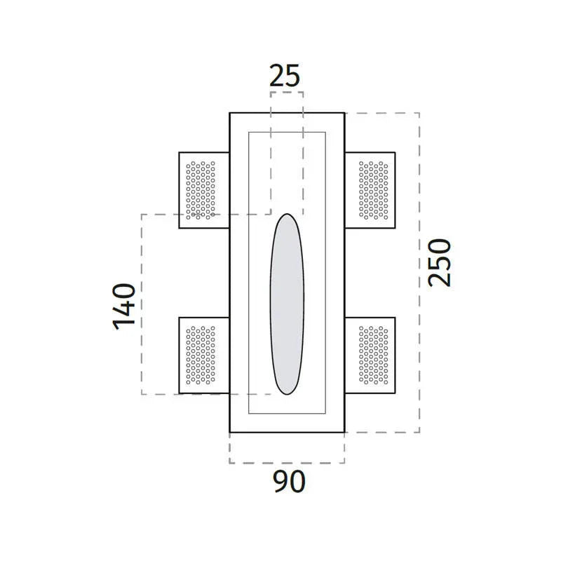 100% Light UK 4204B Floor Washer | All Square Lighting