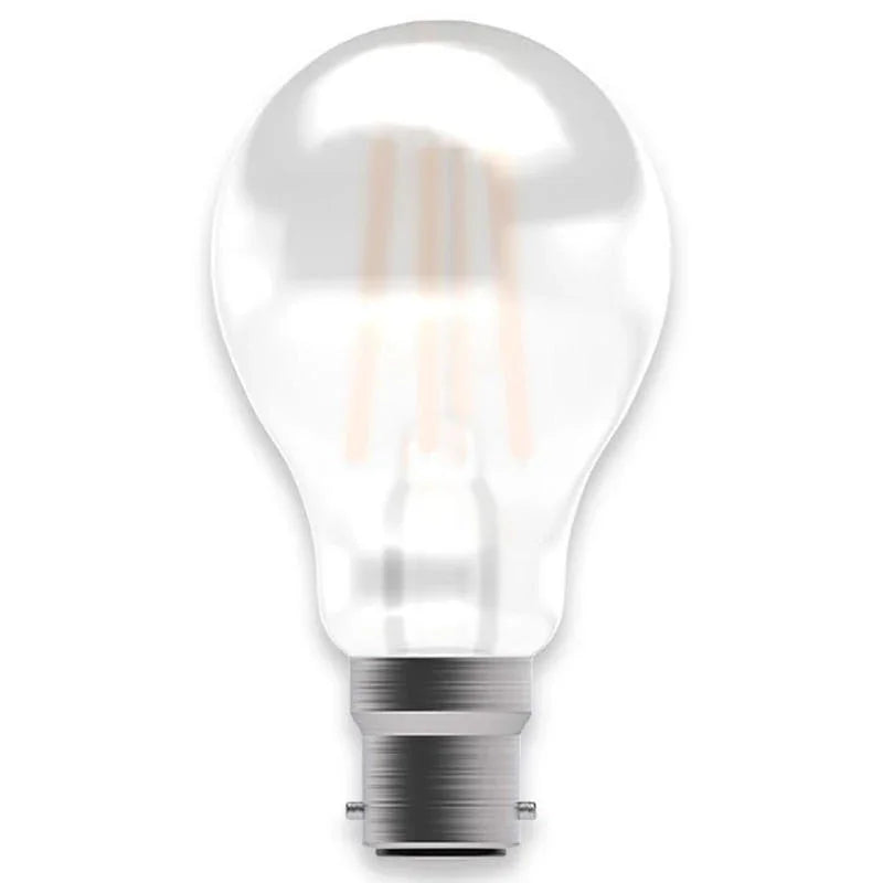 100% Light UK 5.7W BC Satin LED Filament GLS Lamp | All Square Lighting