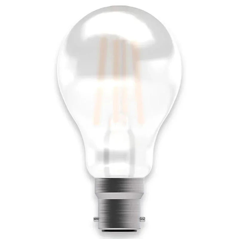 100% Light UK 5.7W BC Satin LED Filament GLS Lamp | All Square Lighting