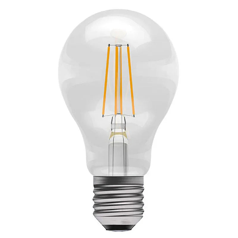 100% Light UK 5.7W ES Clear LED Filament GLS Lamp | All Square Lighting