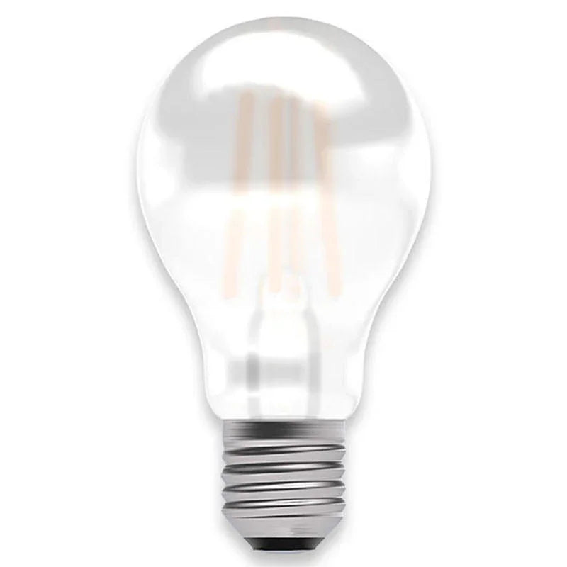 100% Light UK 5.7W ES Satin LED Filament GLS Lamp | All Square Lighting