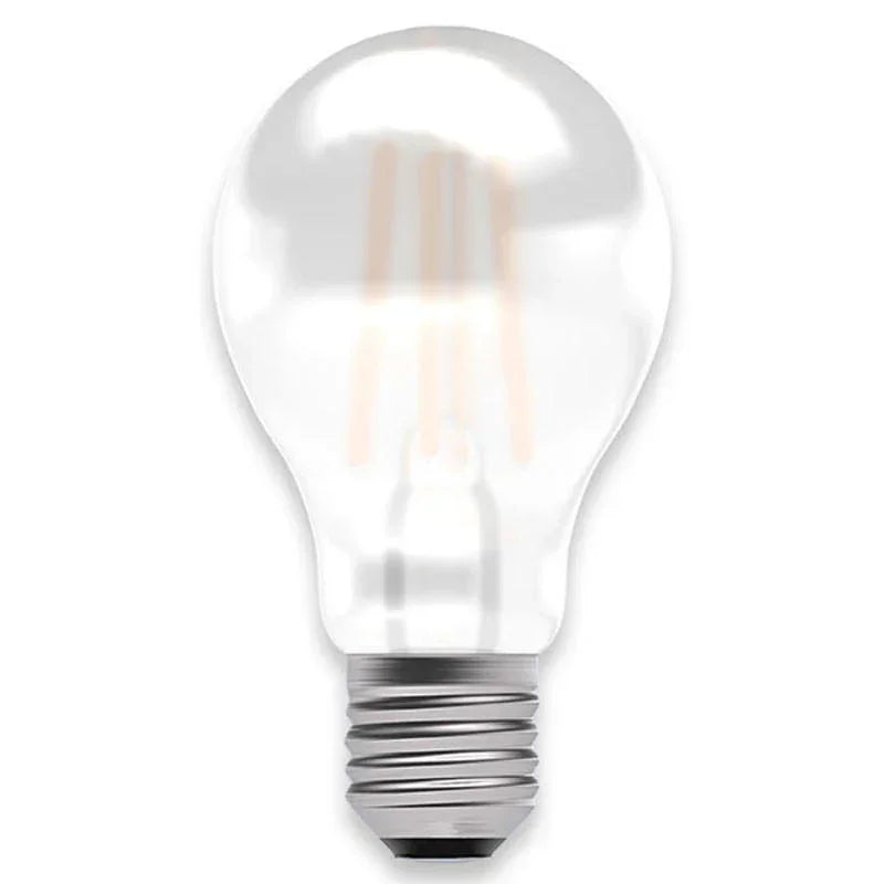 100% Light UK 5.7W ES Satin LED Filament GLS Lamp | All Square Lighting