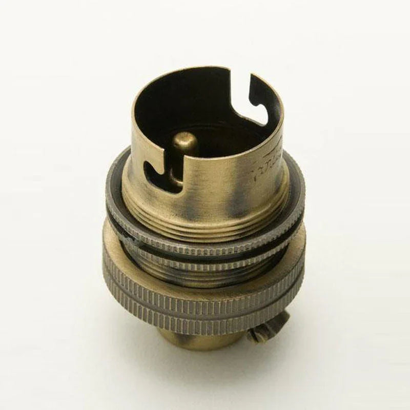 100% Light UK BC Unswitched Metal Lampholder | All Square Lighting