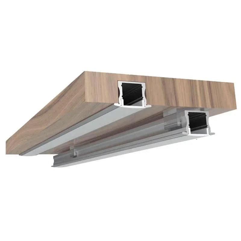 100% Light UK Deep Recessed LED Profile | All Square Lighting