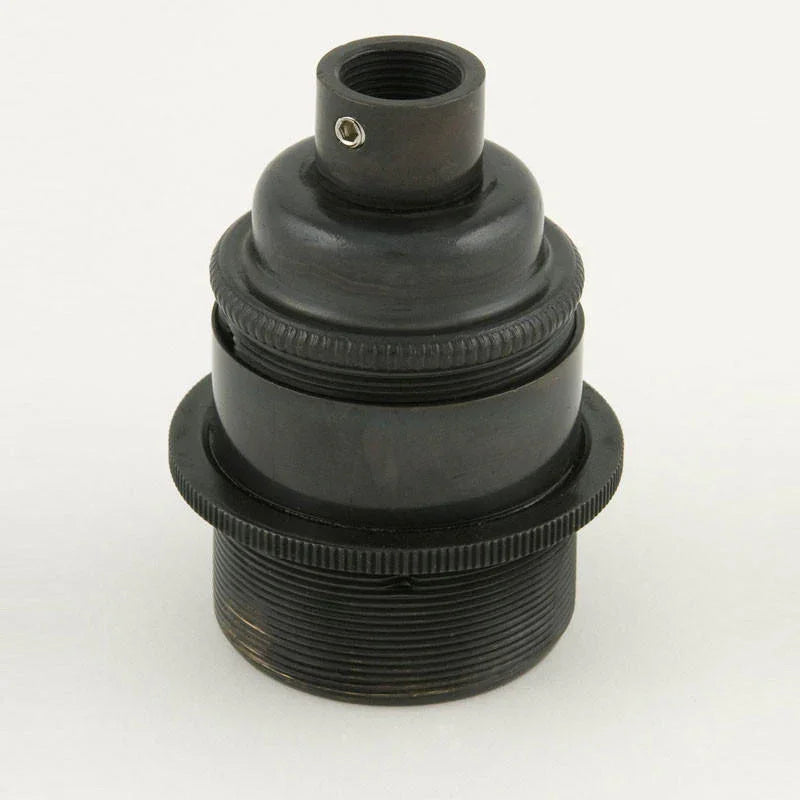 100% Light UK ES Threaded Metal Lampholder | All Square Lighting