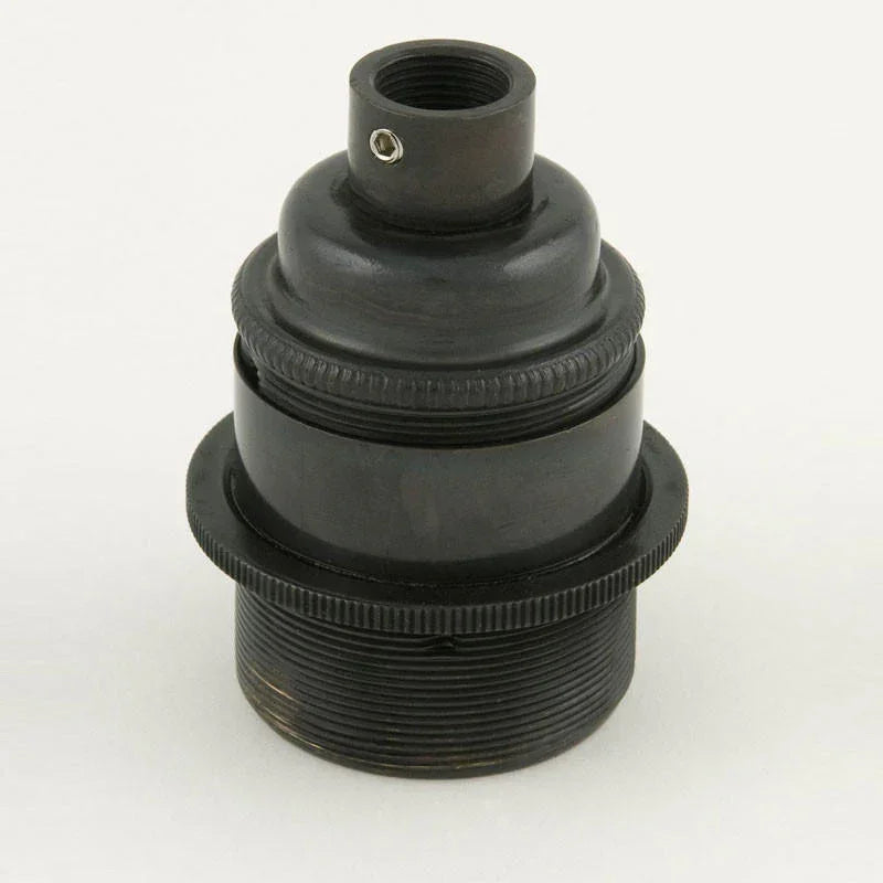 100% Light UK ES Threaded Metal Lampholder | All Square Lighting
