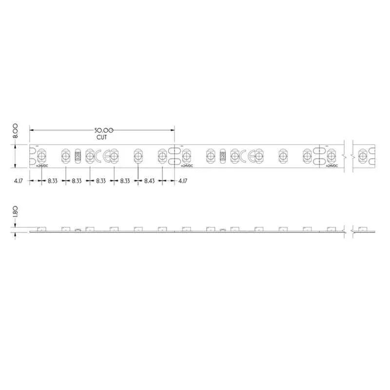 100% Light UK Prem 10 Led Strip | All Square Lighting