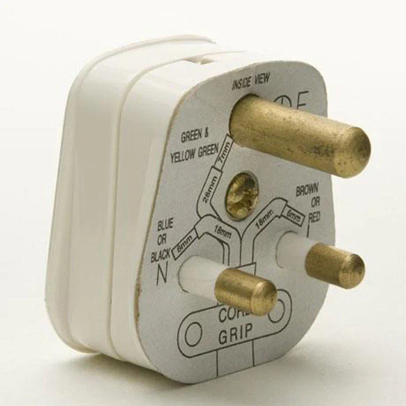 100% Light UK Round Pin 5A Plug | All Square Lighting