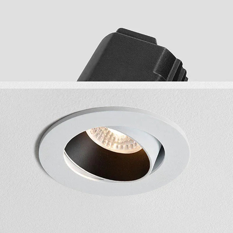 100% Light UK Sphere Baffled Adjustable LED Fire Rated Downlight | All Square Lighting
