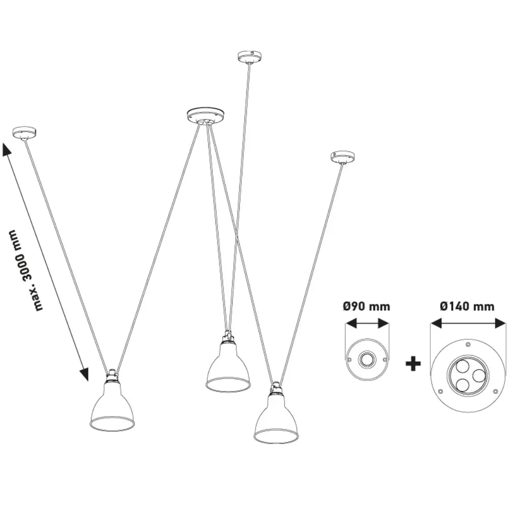 Les Acrobates De Gras N°326 Pendant Light
