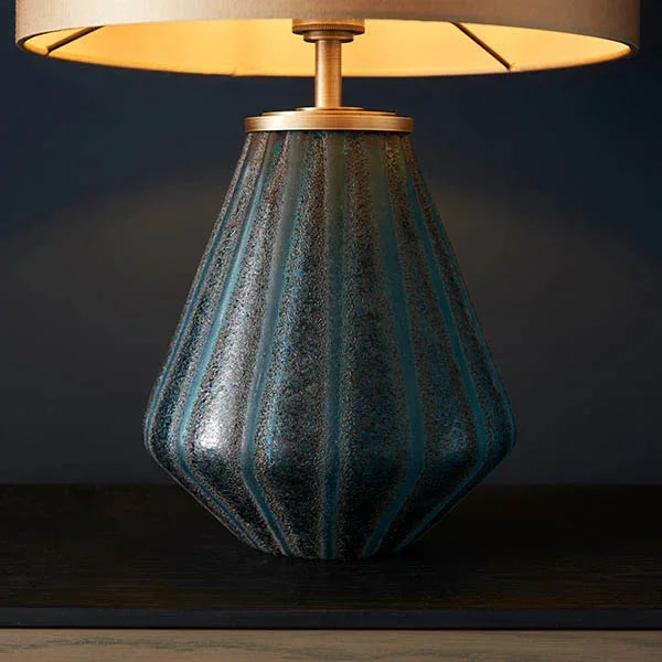 Seren Aqua Glass Table Lamp