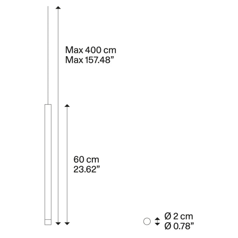 Lodes A-Tube Nano Medium Pendant Light | All Square Lighting