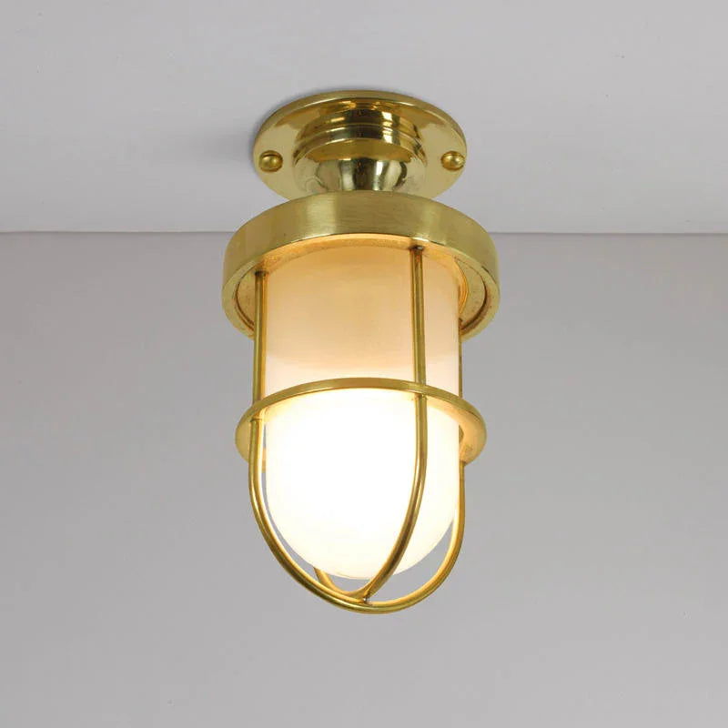 Original BTC Miniature Ship’s Well Glass 7204 Ceiling Light | All Square Lighting