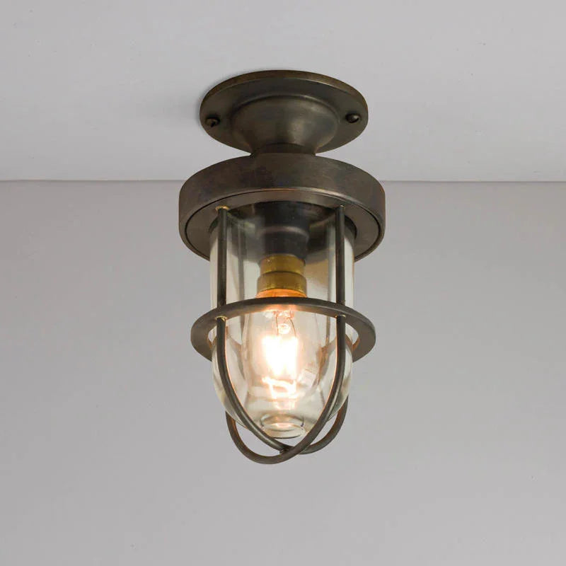 Original BTC Miniature Ship’s Well Glass 7204 Ceiling Light | All Square Lighting
