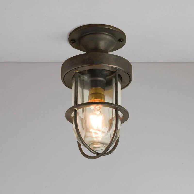 Original BTC Miniature Ship’s Well Glass 7204 Ceiling Light | All Square Lighting