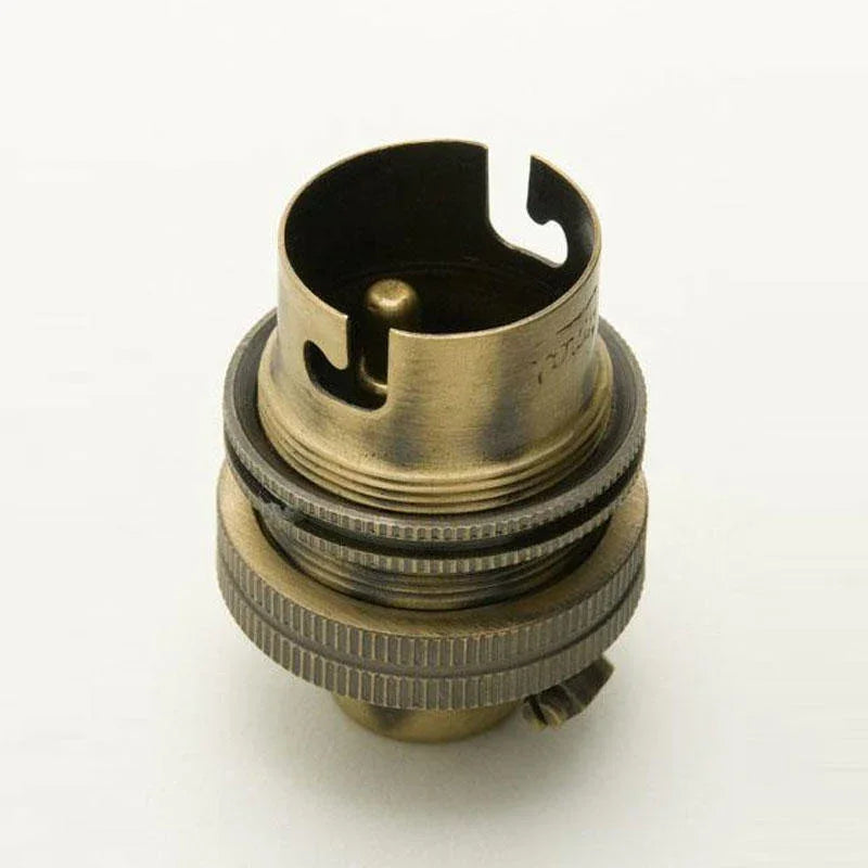100% Light UK BC Unswitched Metal Lampholder | All Square Lighting