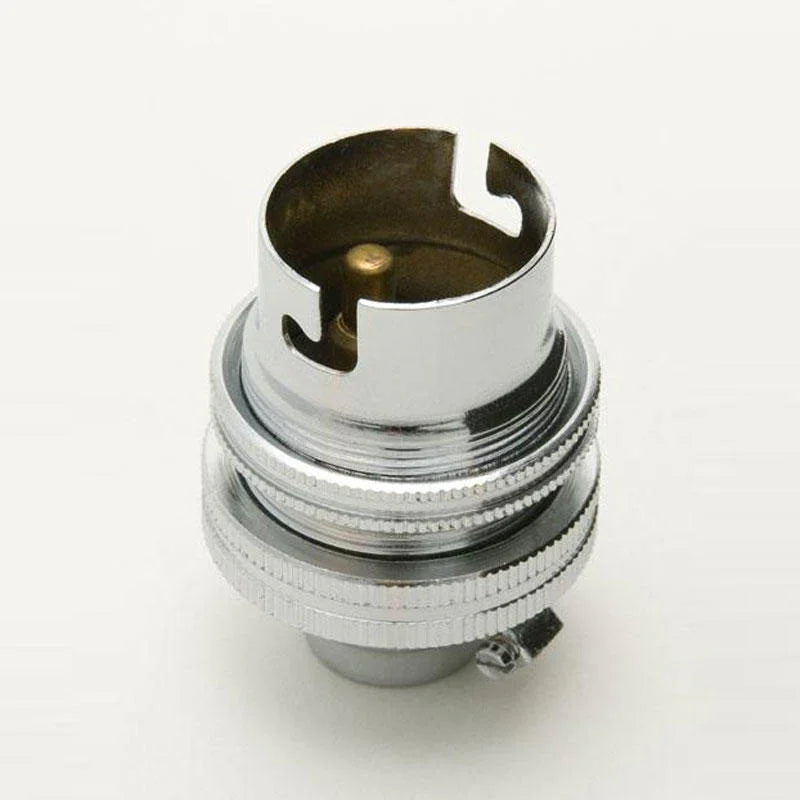 100% Light UK BC Unswitched Metal Lampholder | All Square Lighting