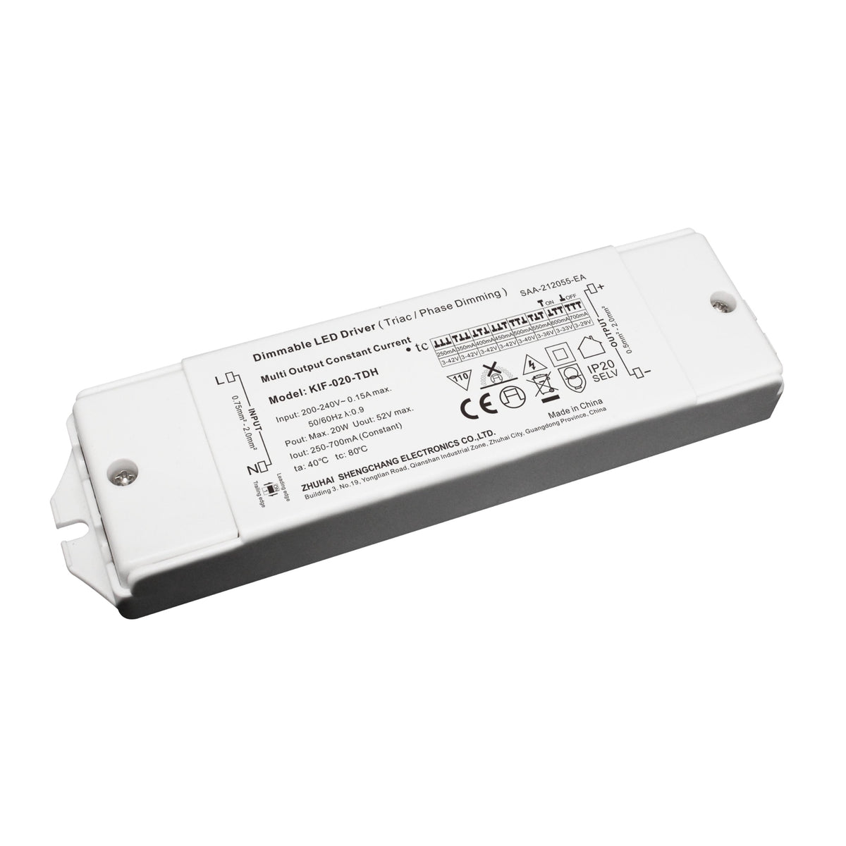 20W LED Driver DALI2 DT6 250-700mA
