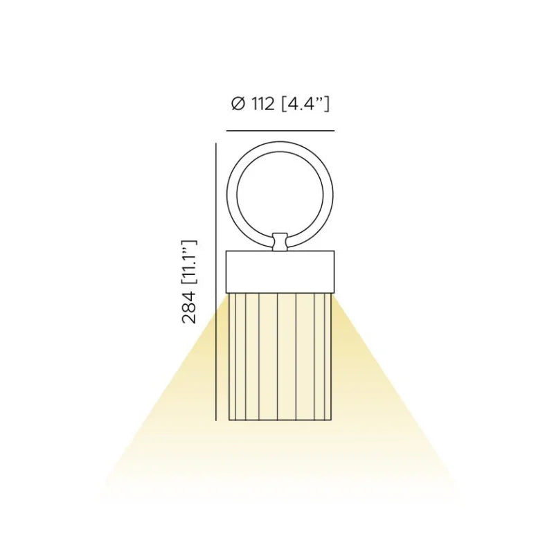 Contardi Claretta Portable Table Lamp | All Square Lighting
