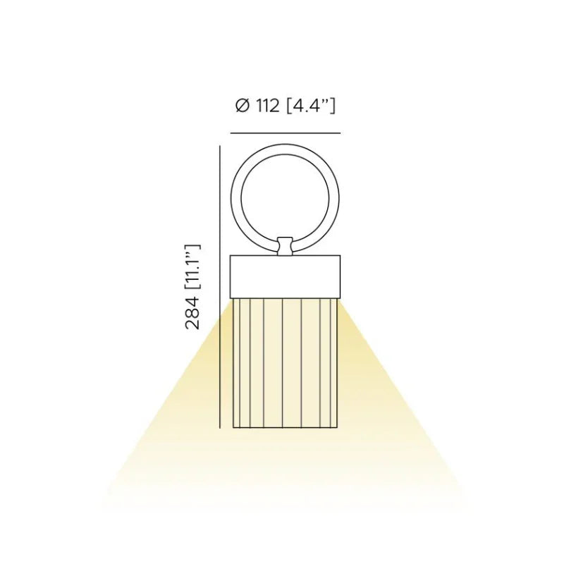 Contardi Claretta Portable Table Lamp | All Square Lighting