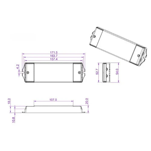 30W 24V DALI Dimmable IP20 LED Driver