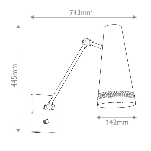 Brickell Adjustable Wall Light
