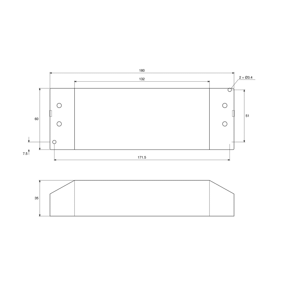 90W 24V Dimmable IP20 LED Driver