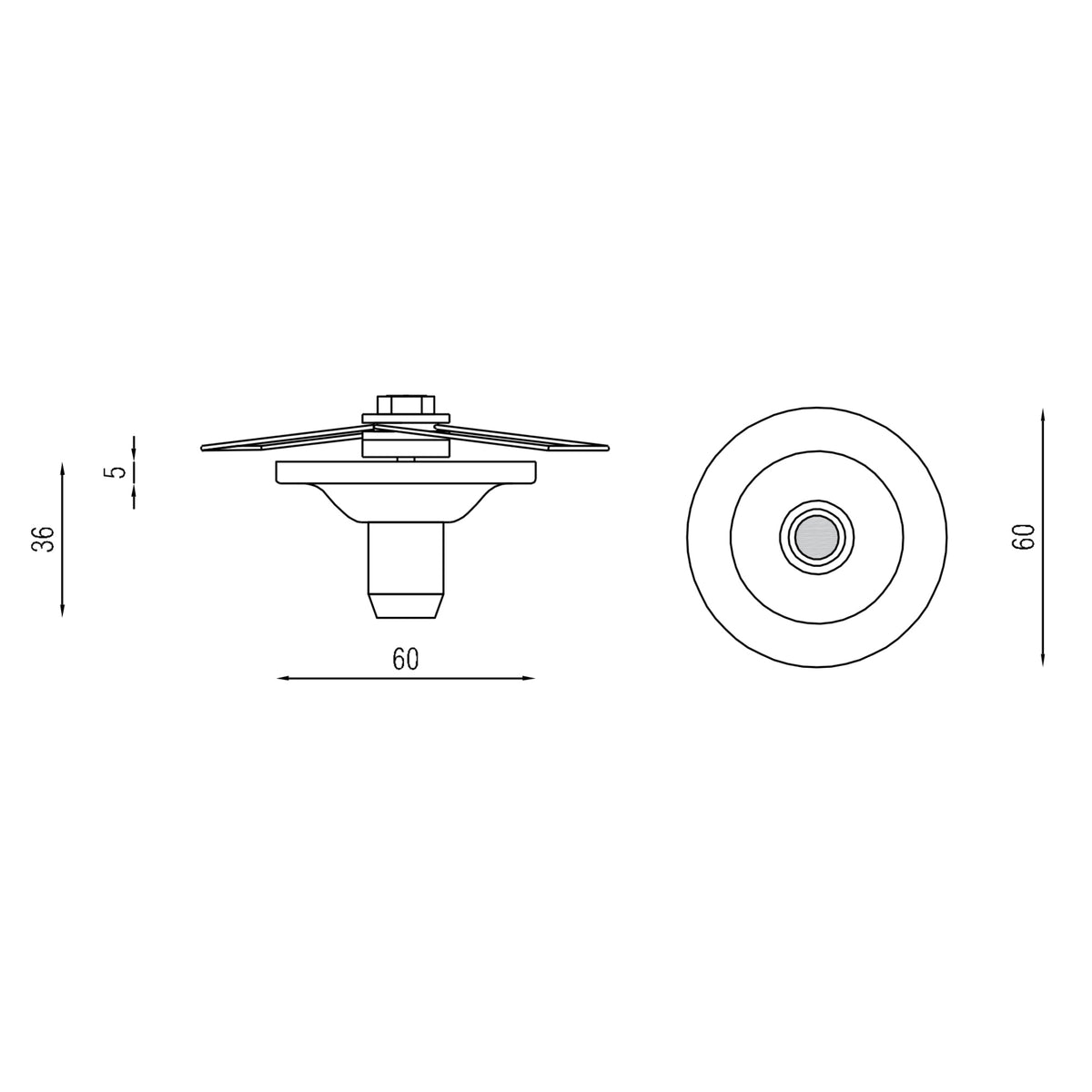 Plums Grip Ceiling Rose