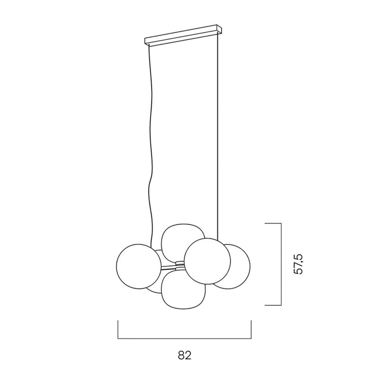Jasmine Six Pendant Light