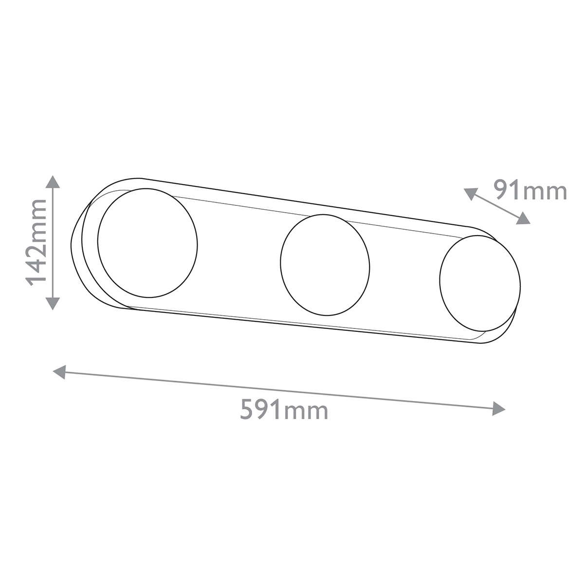 Alonso 3 Wall Light