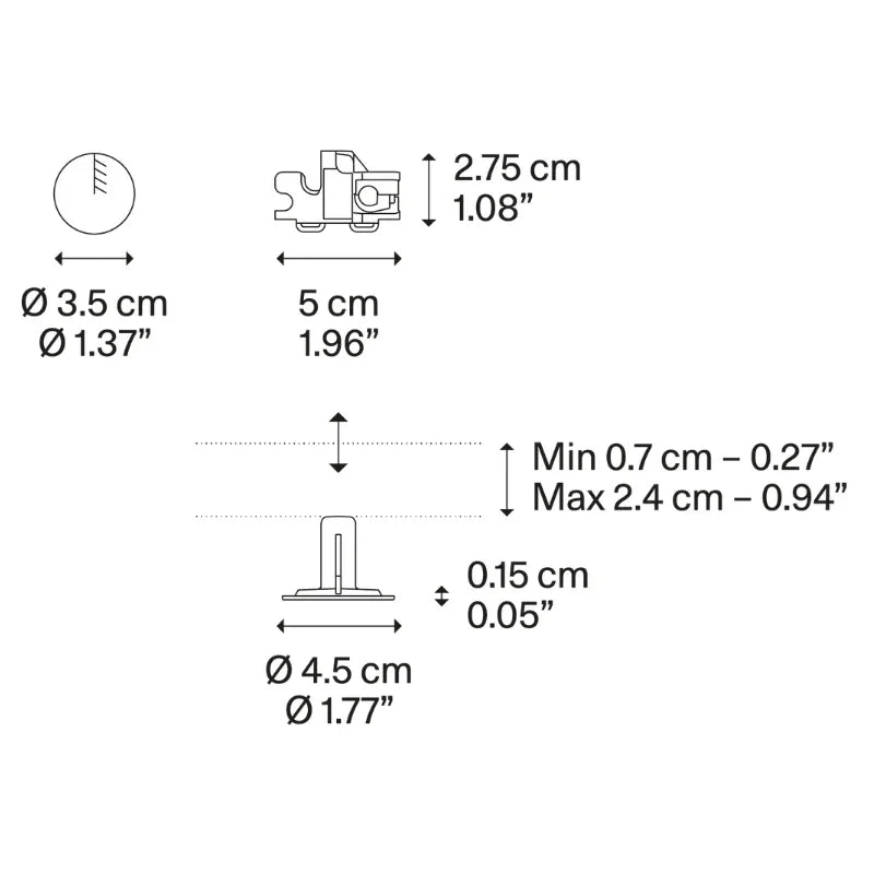 Lodes Recessed Micro Canopy | All Square Lighting