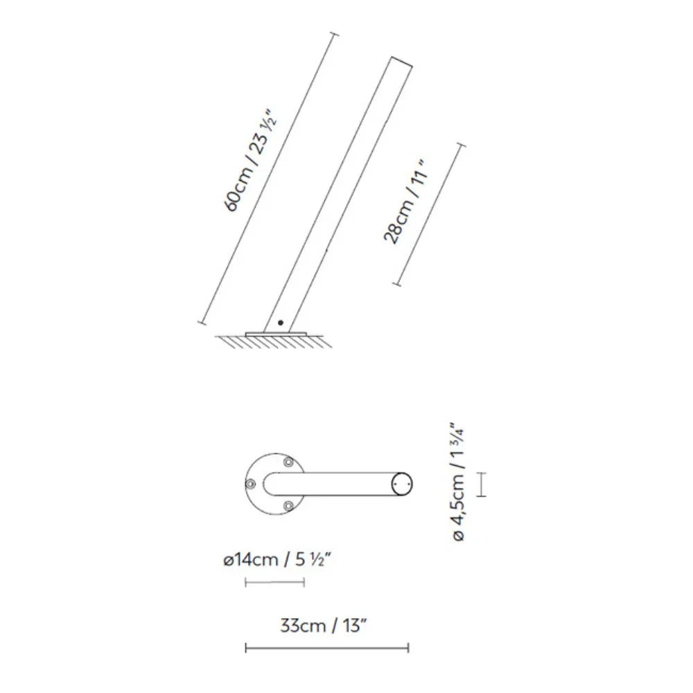 Solid Outdoor Bollard Light